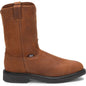 Justin Men's Conductor 10" Steel Toe Western Work Boot - Brown - OW4764 8 / Medium / Brown - Overlook Boots