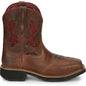 Justin Women's Lathey 8" Nano Composite Toe Western Work Boot -Brown- GY9962 6 / Medium / Brown - Overlook Boots