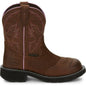 Justin Women's Wanette 8" Steel Toe Western Work Boot -Brown- GY9980 6 / Medium / Brown - Overlook Boots