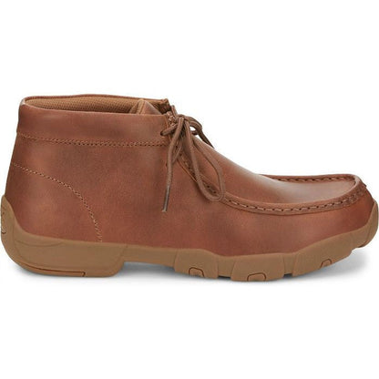 Justin Men's Cappie 4" Moc Toe Work Shoe -Sand Tan- SE241 8 / Medium / Tan - Overlook Boots