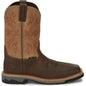 Justin Men's Bolt 11" Composite Toe Waterproof Western Work Boot -Brown- SE4103 8 / Medium / Brown - Overlook Boots