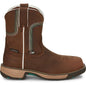Justin Women's Rush 8" Composite Toe Waterproof Western Work Boot -Brown- SE4360 6 / Medium / Brown - Overlook Boots