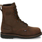 Justin Men's Drywall 8" Steel Toe Waterproof Western Work Boot -Brown- SE961 8 / Medium / Brown - Overlook Boots