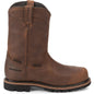 Justin Men's Pulley 10" Composite Toe Waterproof Western Work Boot -Brown- WK4630 8 / Medium / Brown - Overlook Boots
