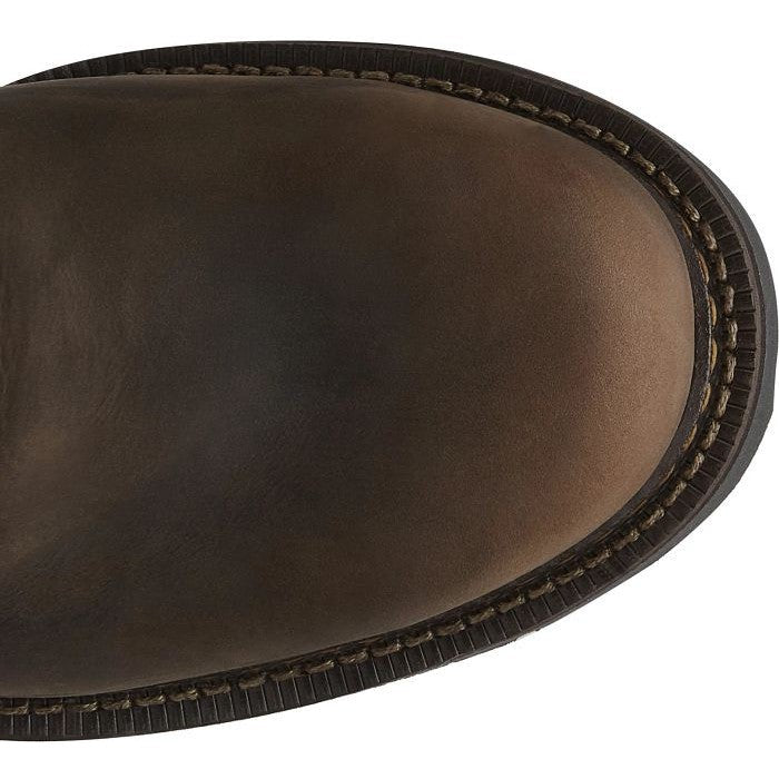 Justin Men's Balusters 11" Steel Toe Western USA Made Work Boot -Brown- 4445 - Overlook Boots