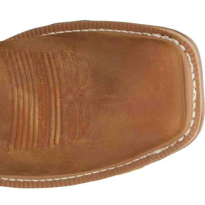 Justin Men's Montana 11" Nano Composite Toe Western Work Boot- Brown- CR2124 - Overlook Boots