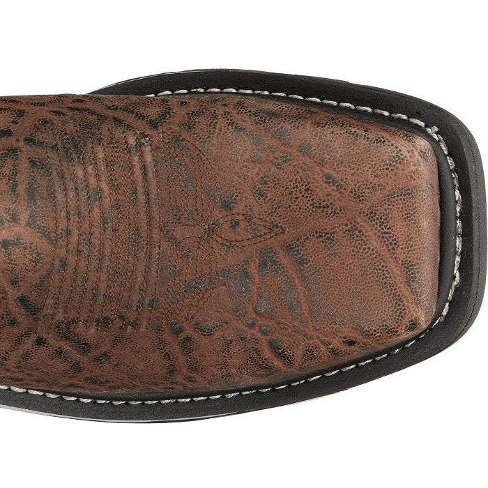 Justin Men's Frontline Hiviz 11" Waterproof Composite Toe Western Work Boot -Brown- CR2153 - Overlook Boots