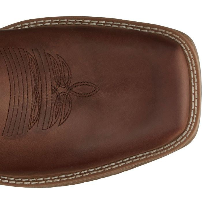 Justin Men's Nitread 11" Square Toe Waterproof Western Work Boot -Brown- CR3200 - Overlook Boots