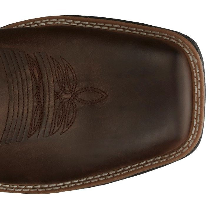 Justin Men's Nitread 11" Square Toe Waterproof Western Work Boot -Black- CR3205 - Overlook Boots