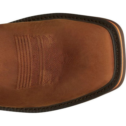 Justin Men's Resistor 11" Square Toe Western Work Boot -Blue- CR4009  - Overlook Boots