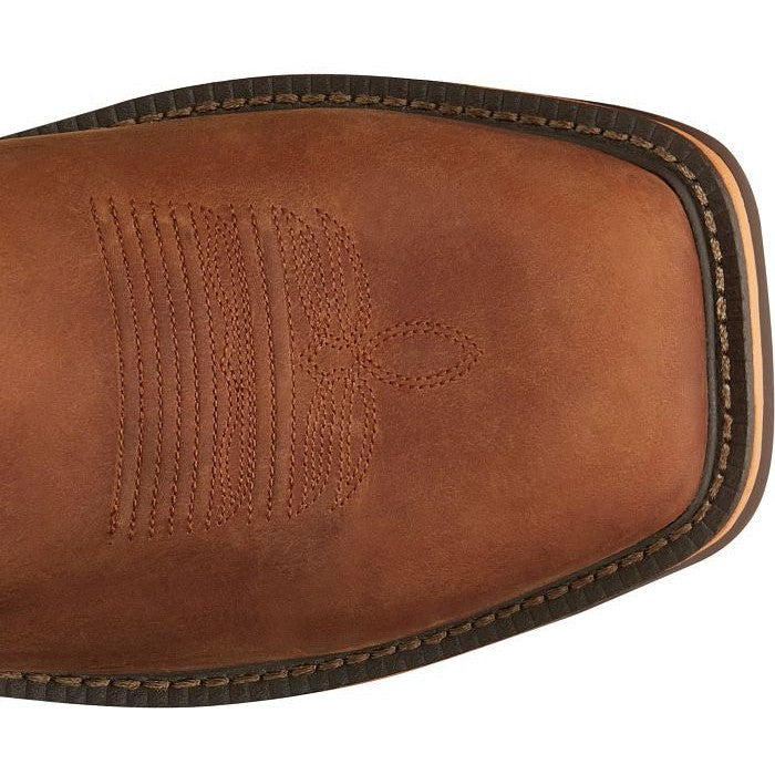 Justin Men's Resistor 11" Waterproof Western Work Boot -Brown- CR4011 - Overlook Boots