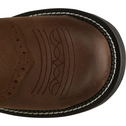 Justin Women's Wanette 8" Steel Toe Western Work Boot -Brown- GY9980 - Overlook Boots