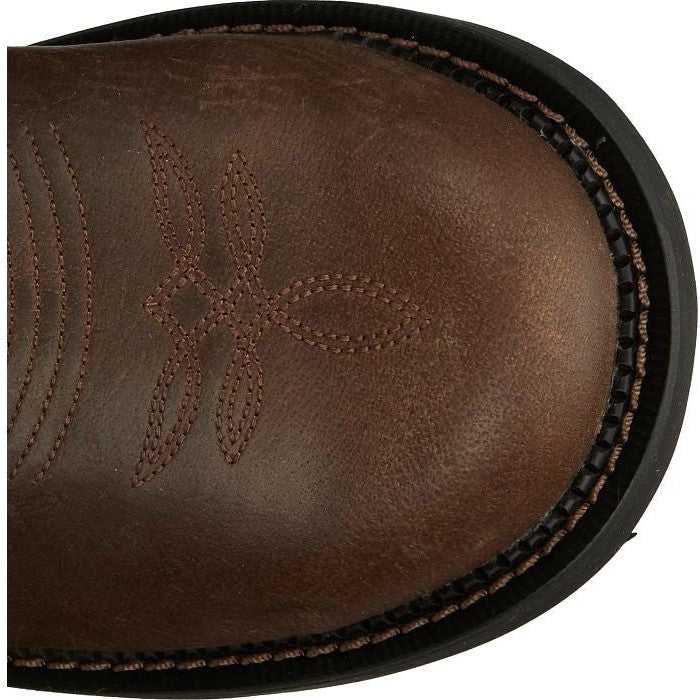 Justin Women's Tasha 11" Steel Toe Waterproof Western Work Boot -Brown- GY9991 - Overlook Boots