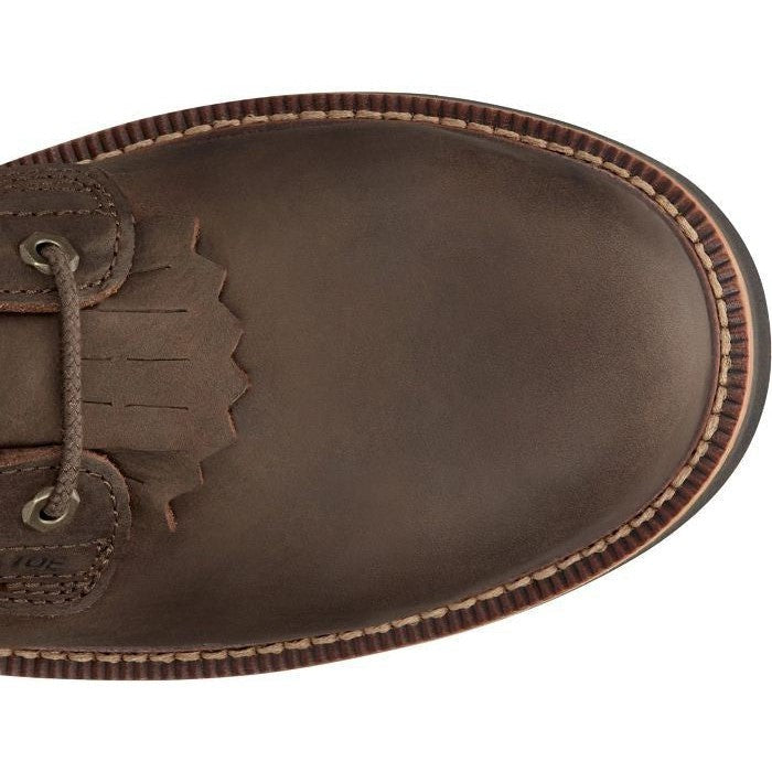 Justin Men's Rivot 8" Waterproof Steel Toe Western Work Boot -Brown- OW458 - Overlook Boots