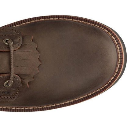 Justin Men's Rivot 8" Waterproof Steel Toe Western Work Boot -Brown- OW458 - Overlook Boots