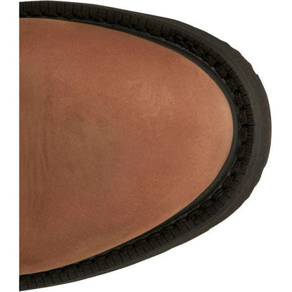 Justin Men's Livestock 8" Waterproof Lace Up Western Work Boot -Brown- OW604 - Overlook Boots