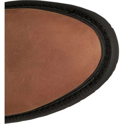 Justin Men's Livestock 8" Round Toe Western Work Boot -Brown- OW760  - Overlook Boots