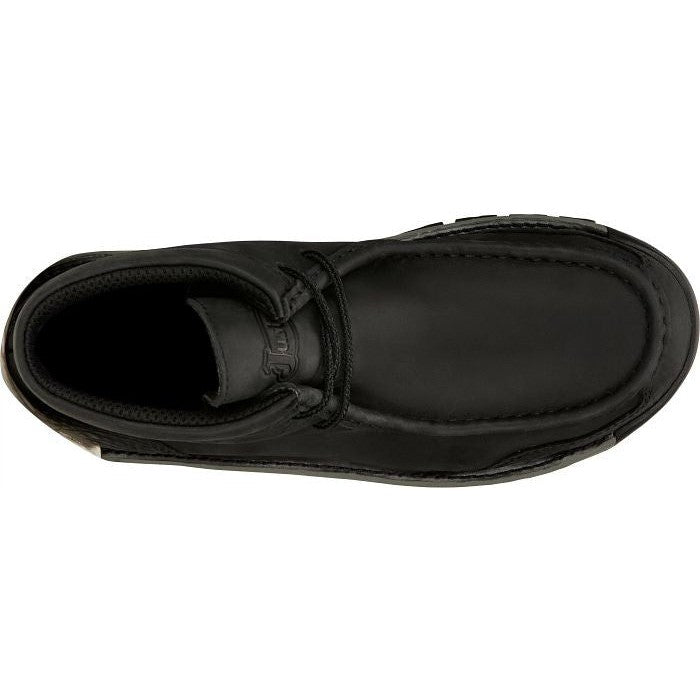 Justin Men's Crafton 4" Alloy Moc Toe Western Work Boot -Black- SE250  - Overlook Boots