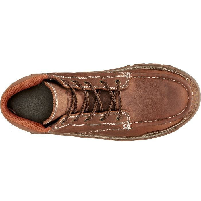 Justin Men's Corbett 5" Alloy Toe Waterproof Western Work Boot -Brown- SE253 - Overlook Boots