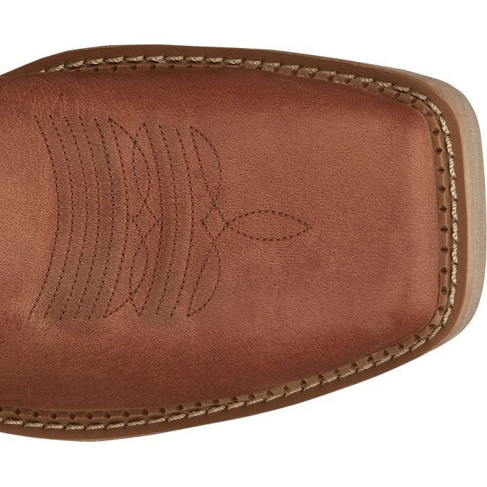 Justin Men's Bolt 11" Square Toe Western Work Boot -Brown- SE4110  - Overlook Boots