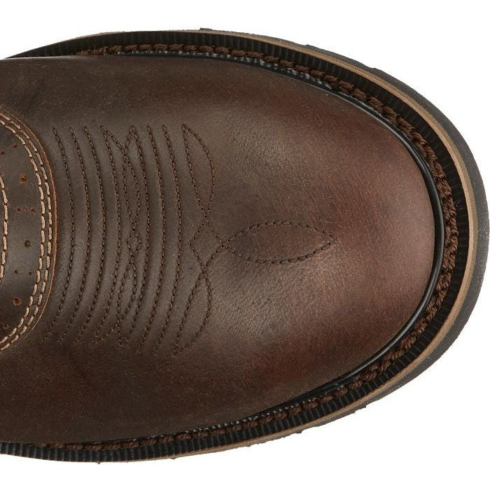 Justin Men's Superintendent 11" Steel Toe Western Work Boot -Brown- SE4661  - Overlook Boots