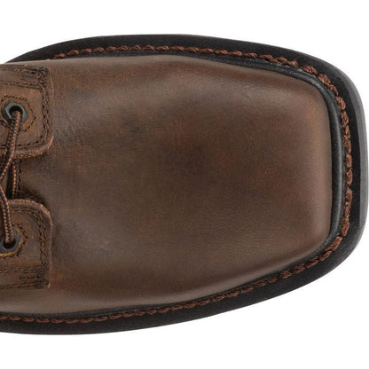 Justin Men's Pipefitter 8" Steel Toe Western Work Boot - Brown - WK200  - Overlook Boots