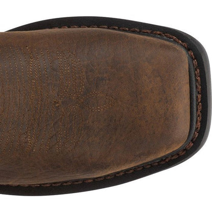 Justin Men's Driscoll 11" Steel Toe Metguard Western Work Boot -Brown- WK2112  - Overlook Boots