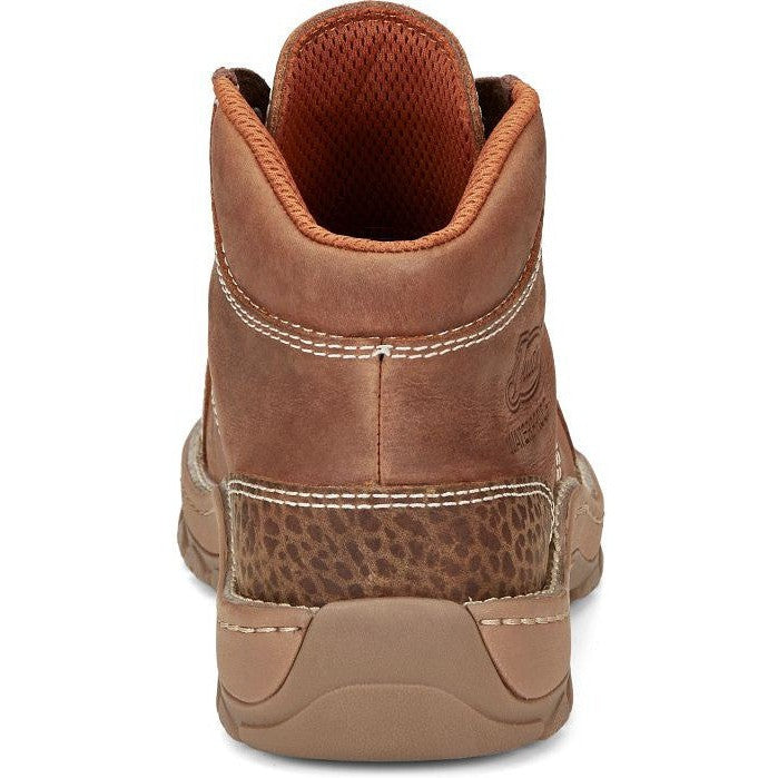 Justin Men's Corbett 5" Alloy Toe Waterproof Western Work Boot -Brown- SE253 - Overlook Boots