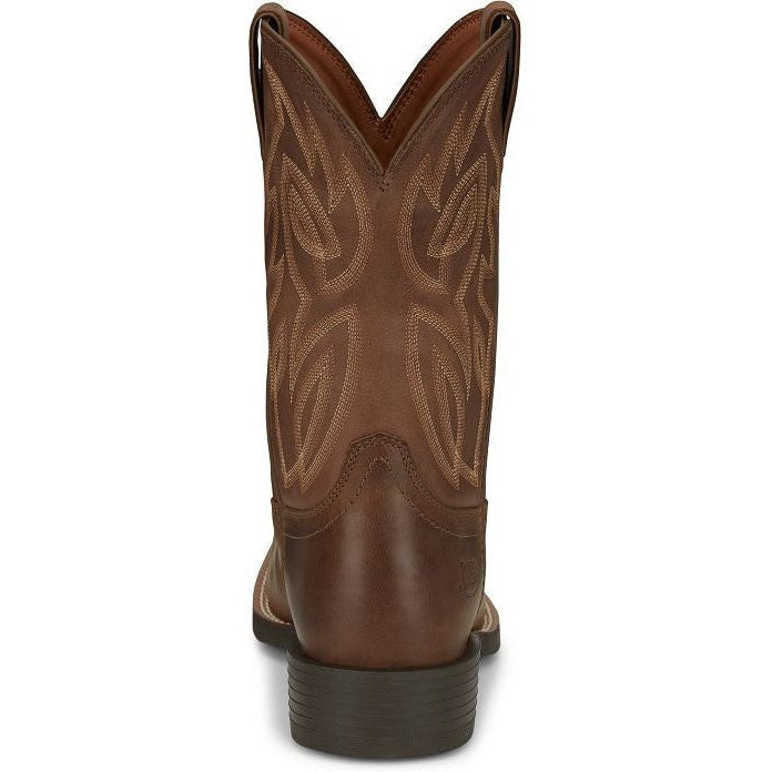 Justin Men's Canter Steel Toe Slip Resistant Western Work Boot -Brown- SE4510 - Overlook Boots