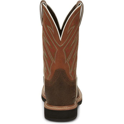 Justin Men's Electrician 11" Western Work Boot - Brown - SE4560  - Overlook Boots