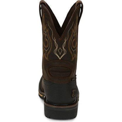 Justin Men's Joist 11" Composite Toe Western Work Boot - Brown - SE4625 - Overlook Boots