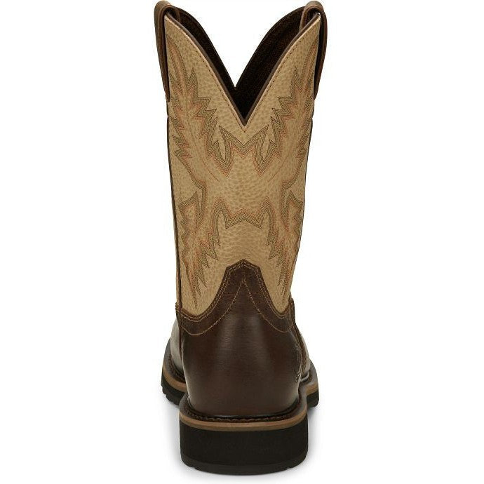 Justin Men's Superintendent 11" Western Work Boot -Brown- SE4660  - Overlook Boots
