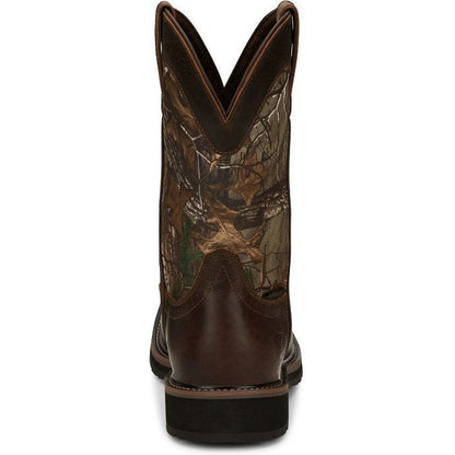 Justin Men's Trekker 11" Waterproof Western Work Boot - Realtree - SE4676  - Overlook Boots