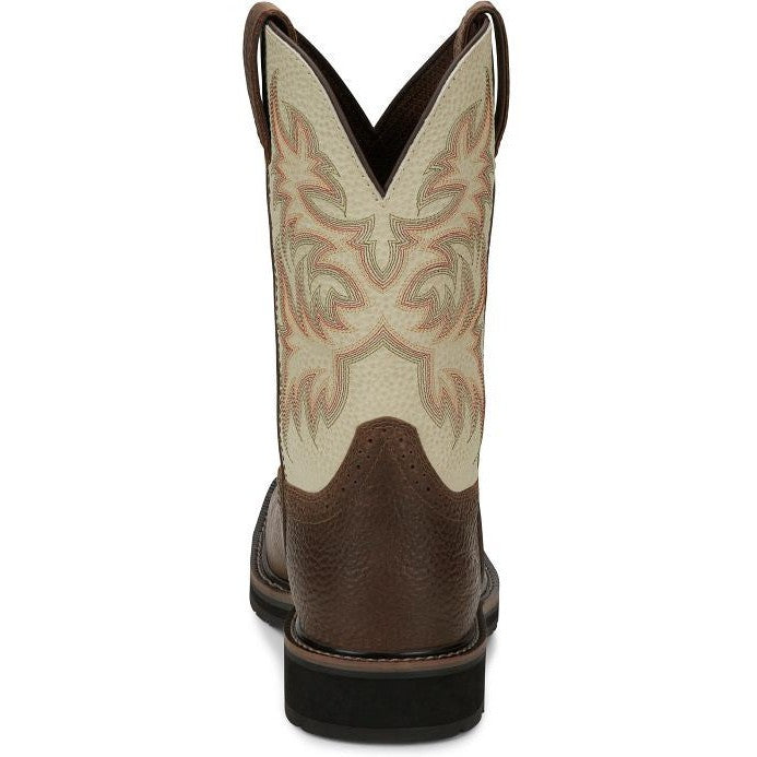 Justin Men's Driller 11" Steel Toe Western Work Boot -Copper- SE4684  - Overlook Boots