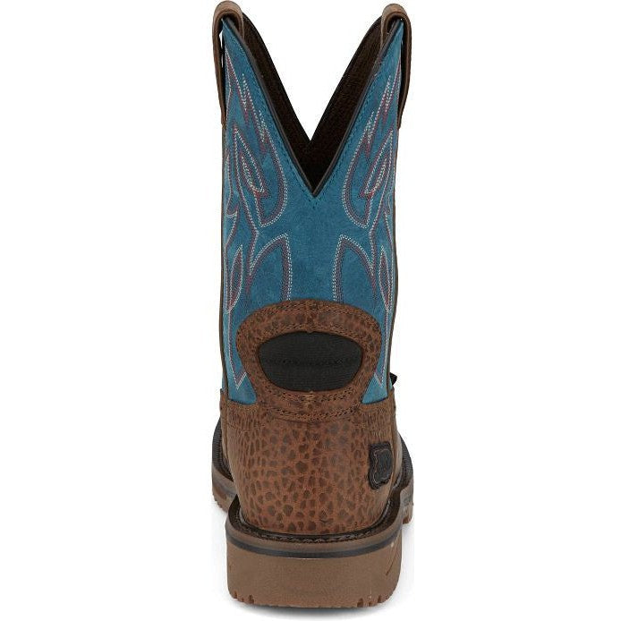 Justin Men's Wolfe 11" Nano Composite Toe Western Work Boot - Peanut SE4751 - Overlook Boots