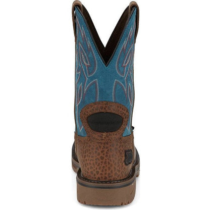 Justin Men's Wolfe 11" Nano Composite Toe Western Work Boot - Peanut SE4751 - Overlook Boots