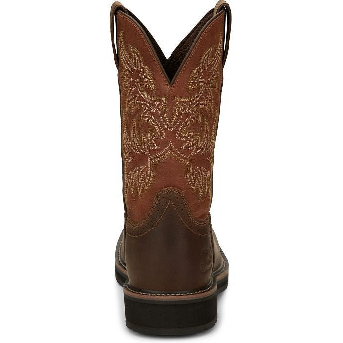 Justin Men's Switch 11" Composite Toe Western Work Boot -Brown- SE4812  - Overlook Boots