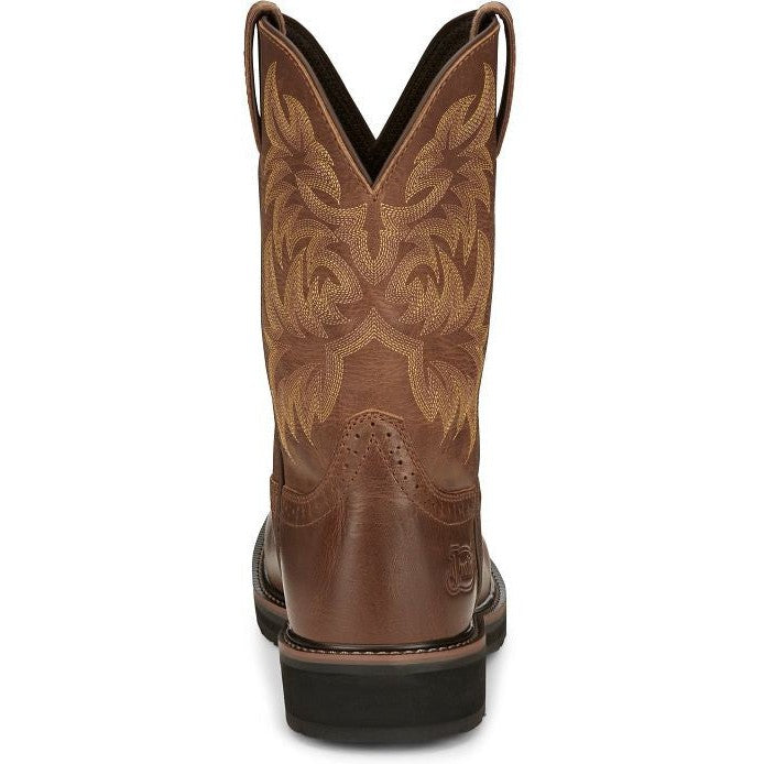 Justin Men's Handler 11" Composite Toe Western Work Boot -Brown- SE4824 - Overlook Boots