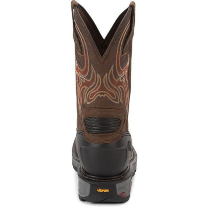Justin Men's Driscoll 11" Steel Toe Western Work Boot -Brown- WK2111  - Overlook Boots