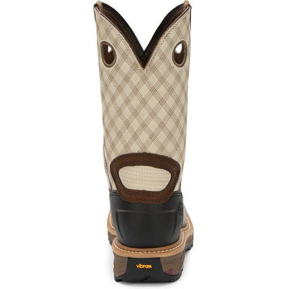 Justin Men's RoughNeck 12" Western Work Boot - Brown - WK2116  - Overlook Boots