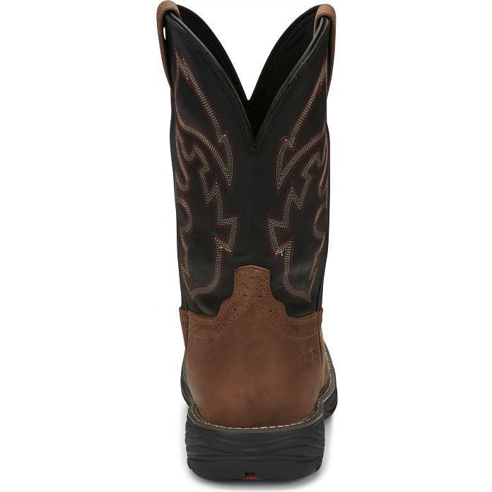 Justin Men's Rush 11" Composite Toe Western Work Boot -Tan- WK4337 - Overlook Boots
