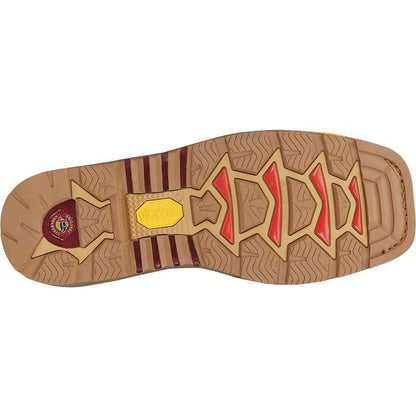 Justin Men's Montana 11" Nano Composite Toe Western Work Boot- Brown- CR2124 - Overlook Boots