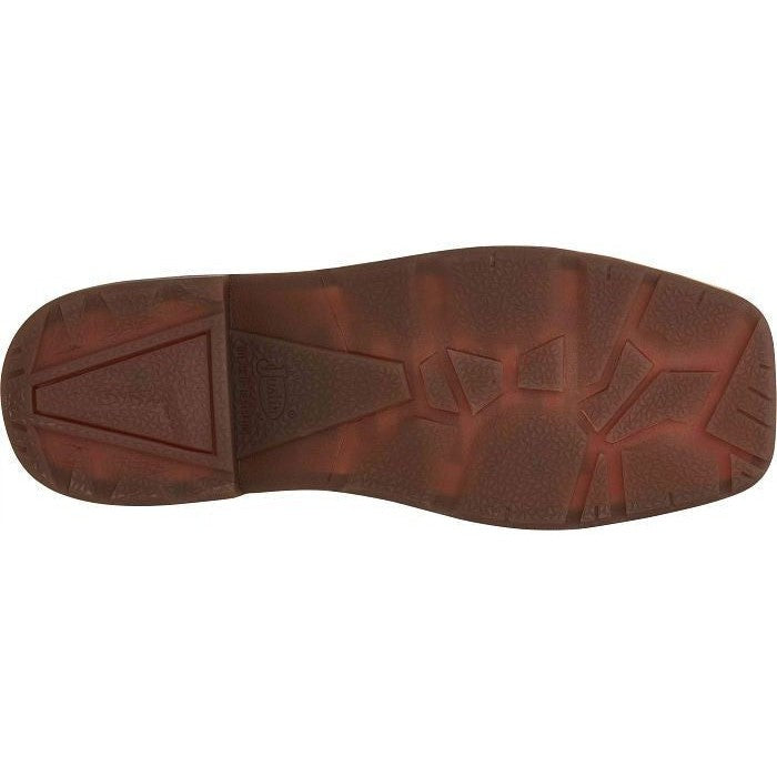 Justin Men's Resistor 11" Nano Composite Toe Western Work Boot -Brown- CR4012 - Overlook Boots