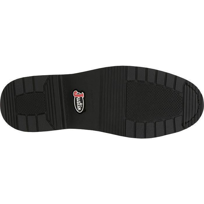 Justin Men's Livestock 8" Waterproof Lace Up Western Work Boot -Brown- OW604 - Overlook Boots