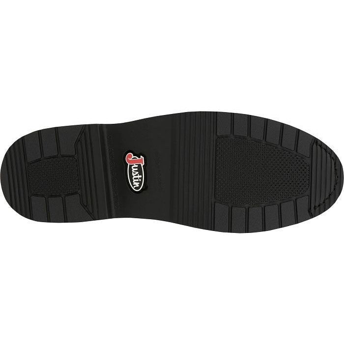 Justin Men's Livestock 8" Round Toe Western Work Boot -Brown- OW760  - Overlook Boots