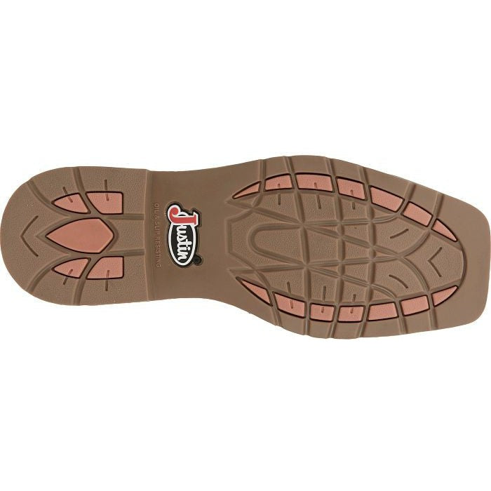 Justin Men's All Round 10" Waterproof Steel Toe Western Work Boot -Brown- SE3115 - Overlook Boots