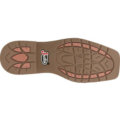 Justin Men's All Round 10" Waterproof Steel Toe Western Work Boot -Brown- SE3115 - Overlook Boots