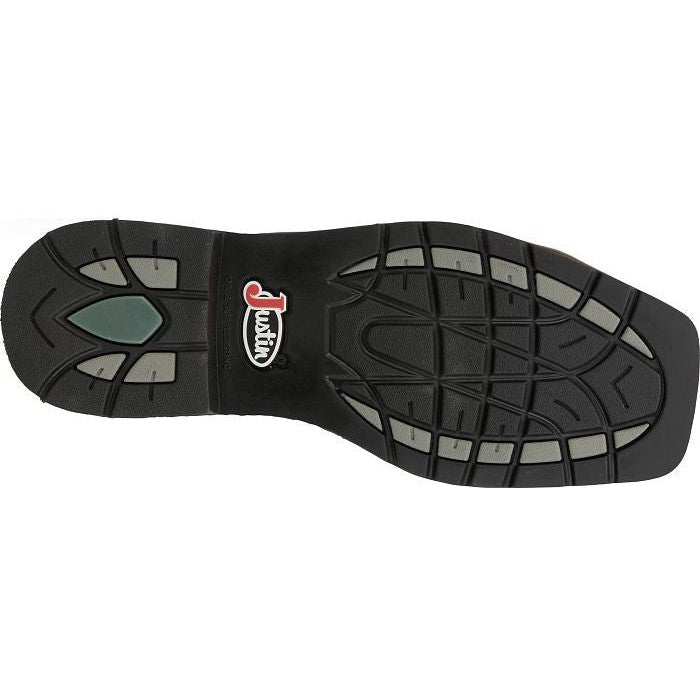 Justin Men's Driller II 11" Waterproof Steel Toe Western Work Boot -Brown- SE3117 - Overlook Boots