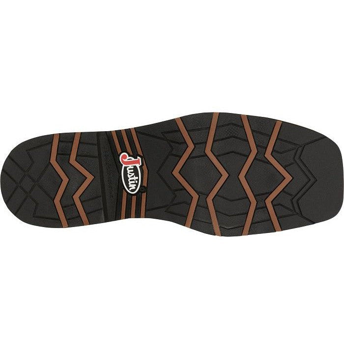 Justin Men's Bolt 11" Nano Composite Toe Western Work Boot -Brown- SE4113 - Overlook Boots