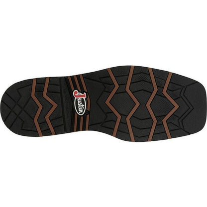 Justin Men's Bolt 11" Composite Toe Western Work Boot -Black- SE4117 - Overlook Boots